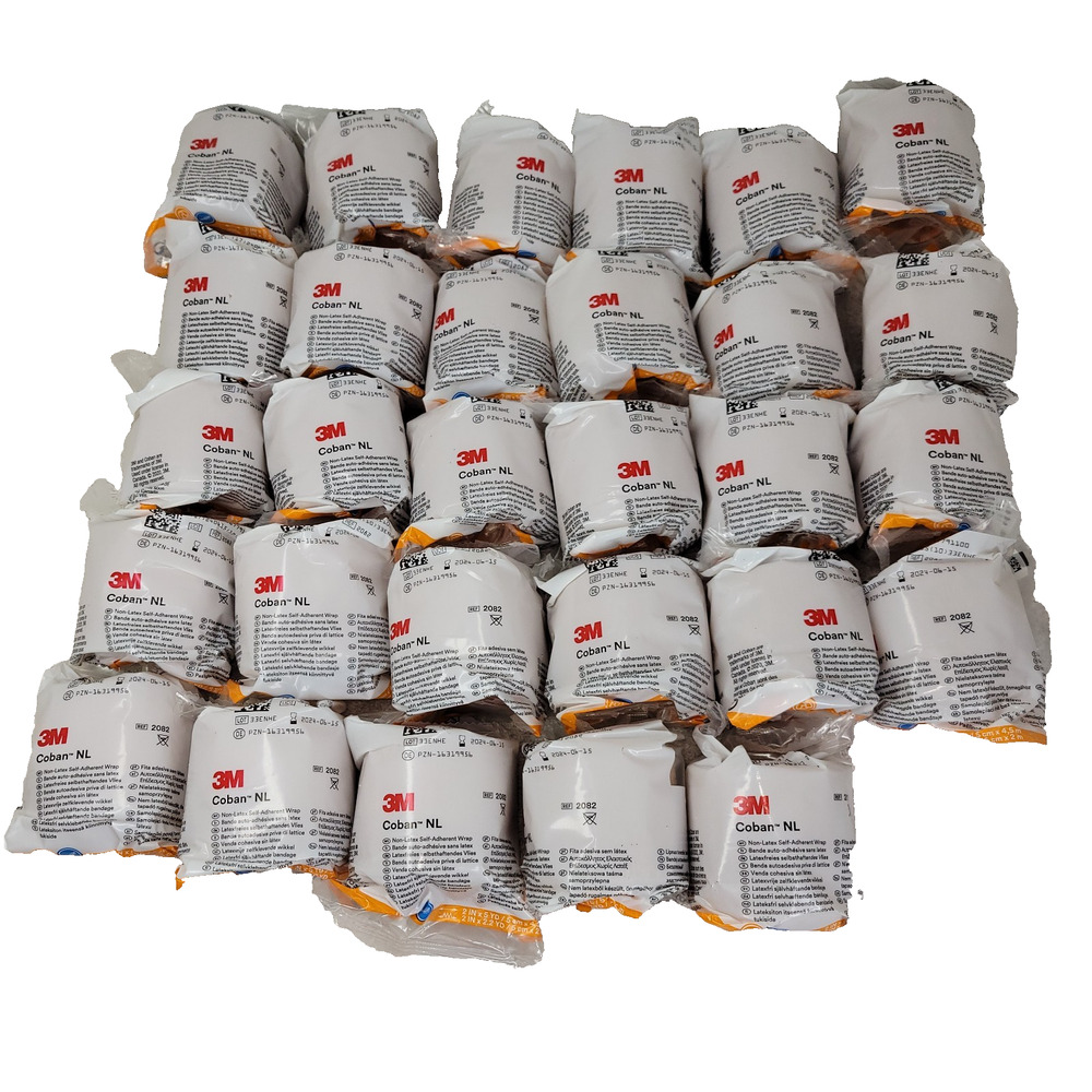 3M Coban Self Adherent Tan Wrap Lot of 29 Wound Care Bandage Bandages Medical